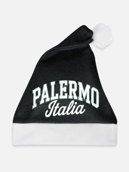 Palermo - Italien - Weihnachtsmütze - Schwarz/Weiß - Vorne