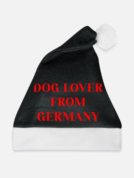 DOG LOVER FROM GERMANY - Weihnachtsmütze - Schwarz/Weiß