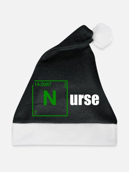 Nurse Geschenk white - Weihnachtsmütze - Schwarz/Weiß