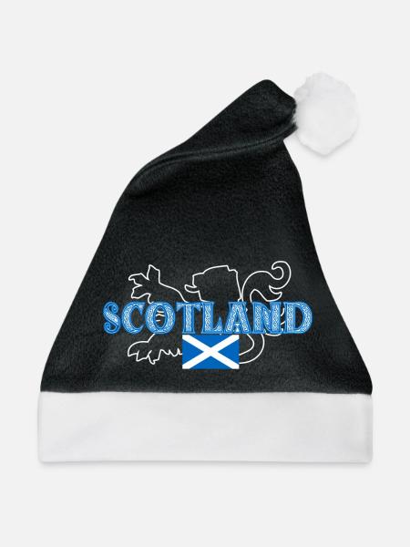 Schottland - Weihnachtsmütze - Schwarz/Weiß - Vorne