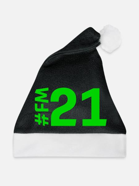 FM21-KARTON - Weihnachtsmütze - Schwarz/Weiß