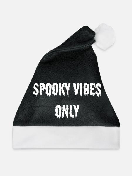SPOOKY VIBES ONLY white - Weihnachtsmütze - Schwarz/Weiß
