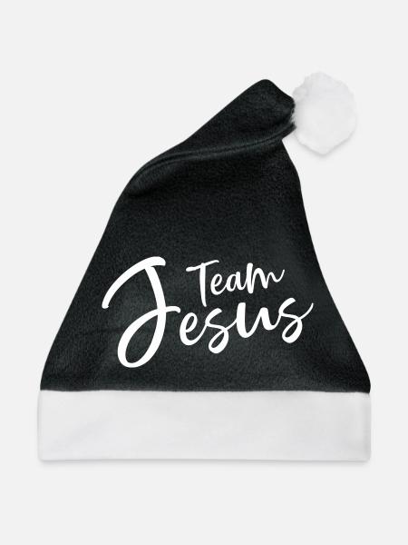 team jesus - Weihnachtsmütze - Schwarz/Weiß