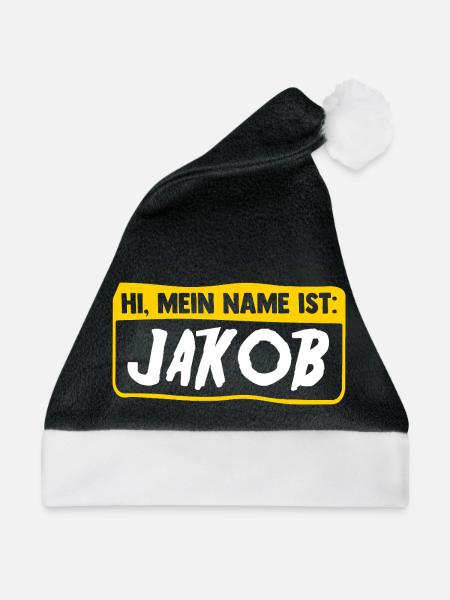 Jakob - Weihnachtsmütze - Schwarz/Weiß
