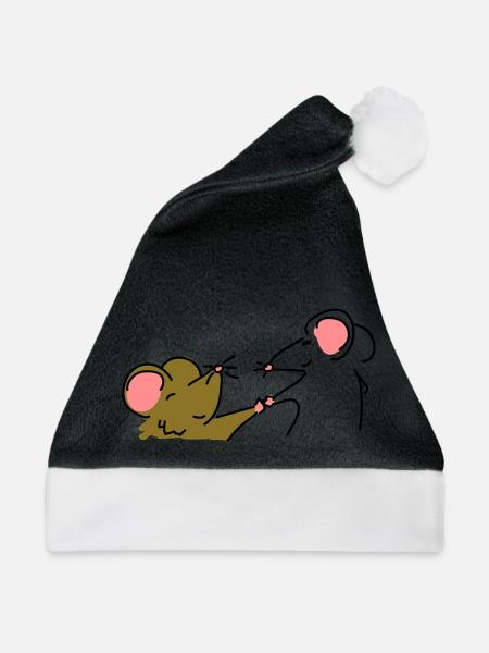 Mäusefreunde - Weihnachtsmütze - Schwarz/Weiß