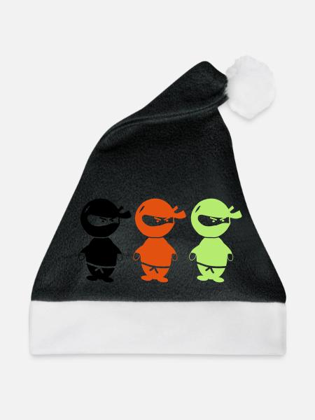 ninjas_002 - Weihnachtsmütze - Schwarz/Weiß