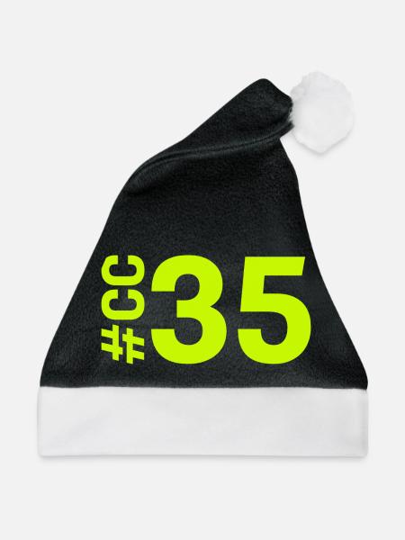 CC35-KARTON - Weihnachtsmütze - Schwarz/Weiß