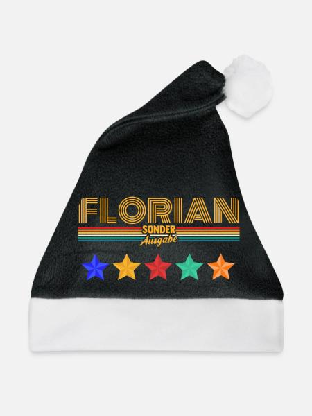 Florian - Weihnachtsmütze - Schwarz/Weiß