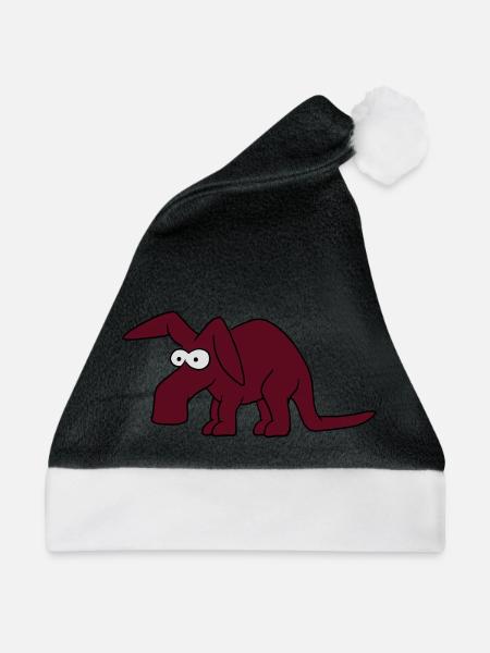 Erdferkel - Weihnachtsmütze - Schwarz/Weiß