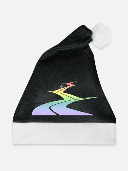 Fahrradfahren - Weihnachtsmütze - Schwarz/Weiß - Vorne