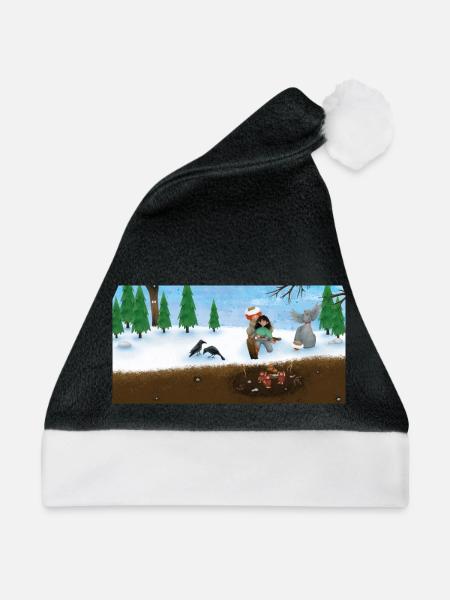 Die kleine Räubertochter - Weihnachtsmütze - Schwarz/Weiß