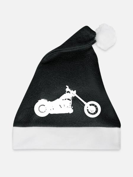 Harrikka Softail Chopper - Weihnachtsmütze - Schwarz/Weiß - Vorne