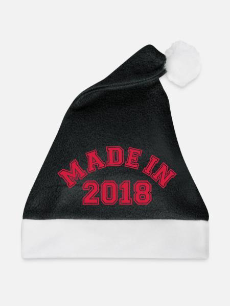 2018 - Weihnachtsmütze - Schwarz/Weiß