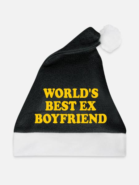 worlds best ex boyfriend - Weihnachtsmütze - Schwarz/Weiß