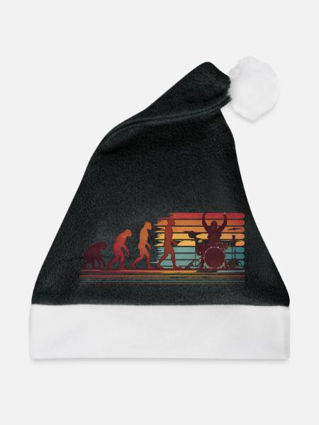 Batteur Evolution Trommeln - Weihnachtsmütze - Schwarz/Weiß - Vorne