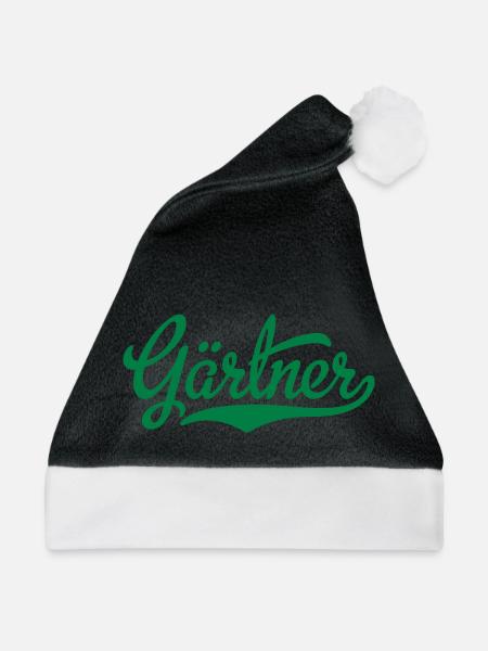 Gärtner - Weihnachtsmütze - Schwarz/Weiß