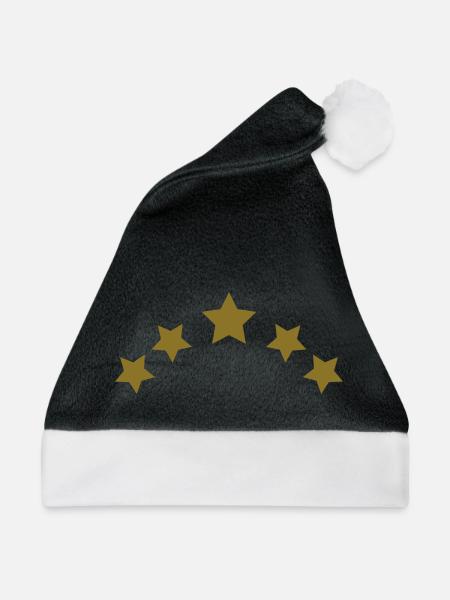 krone - Weihnachtsmütze - Schwarz/Weiß