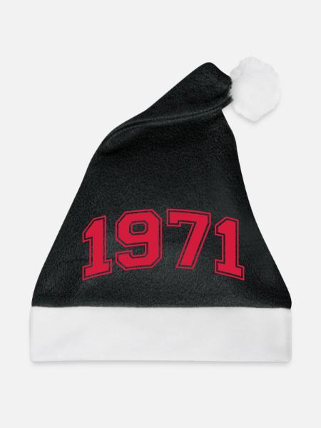 1971 - Weihnachtsmütze - Schwarz/Weiß