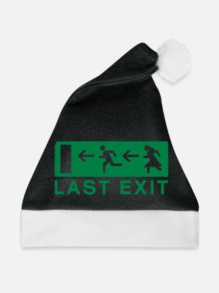 Last exit - Weihnachtsmütze - Schwarz/Weiß