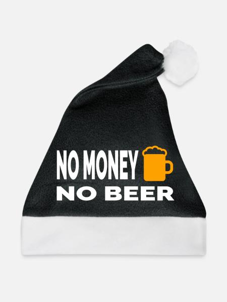 Bier - Weihnachtsmütze - Schwarz/Weiß