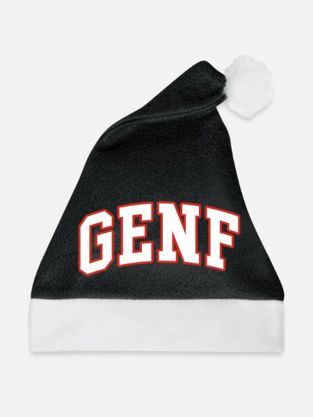 Genf - Weihnachtsmütze - Schwarz/Weiß