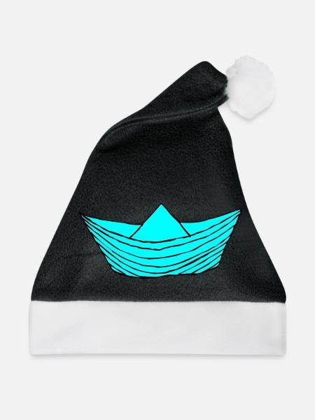 papierboot - Weihnachtsmütze - Schwarz/Weiß