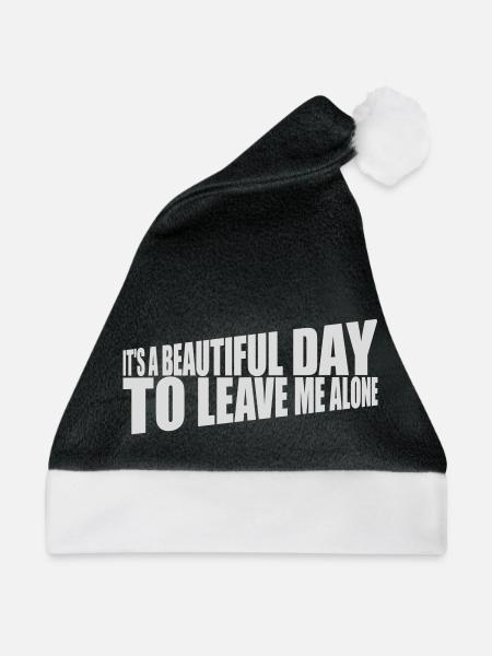 leave me alone day - Weihnachtsmütze - Schwarz/Weiß