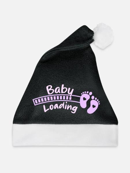 Baby Loading - Weihnachtsmütze - Schwarz/Weiß
