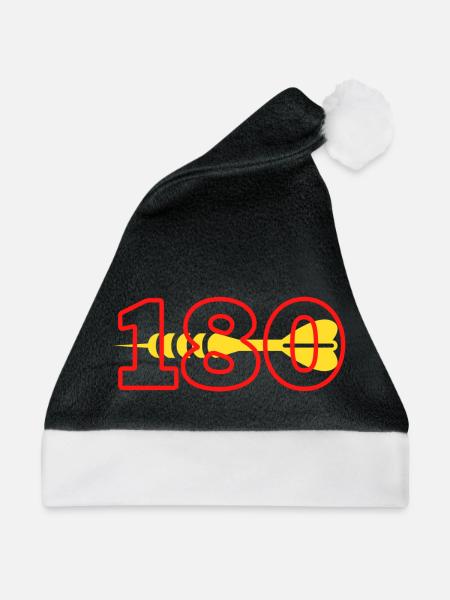 180 - Weihnachtsmütze - Schwarz/Weiß