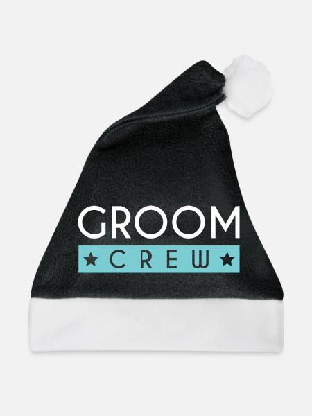 Groom Crew - Weihnachtsmütze - Schwarz/Weiß