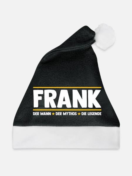 Frank - Weihnachtsmütze - Schwarz/Weiß - Vorne