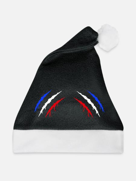 Krallen Frankreich 2 - Weihnachtsmütze - Schwarz/Weiß