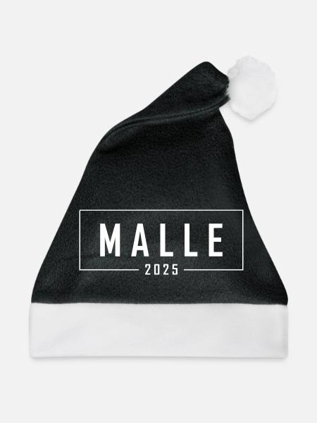 Malle 2025 - Weihnachtsmütze - Schwarz/Weiß