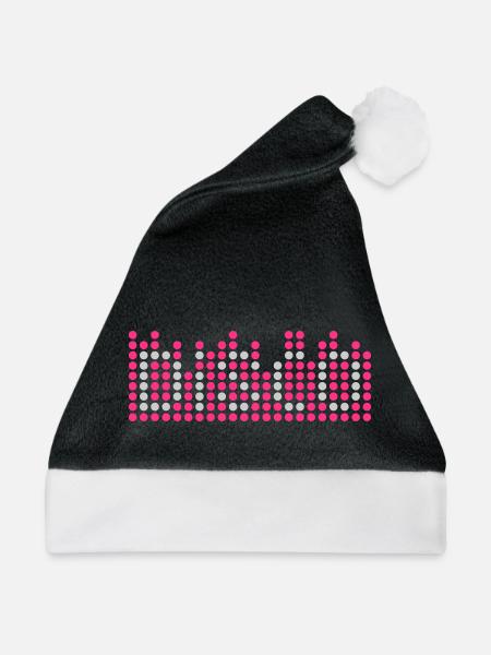 disco 2c equalizer DE - Weihnachtsmütze - Schwarz/Weiß