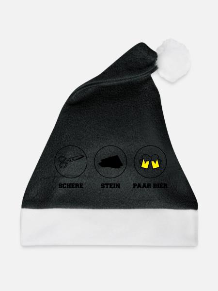 blockedName - Weihnachtsmütze - Schwarz/Weiß - Vorne