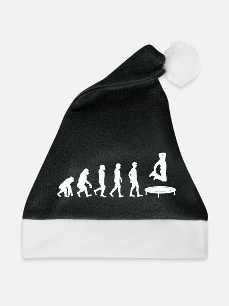 Trampolin Evolution - Weihnachtsmütze - Schwarz/Weiß - Vorne