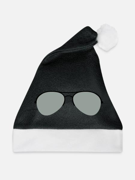Die Flieger Brille - Weihnachtsmütze - Schwarz/Weiß