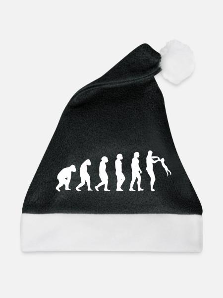 Vatertag Daddy Kind Dad Familie Papa Tochter - Weihnachtsmütze - Schwarz/Weiß - Vorne