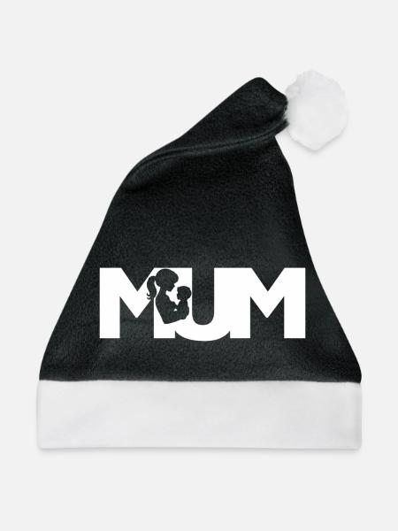 MUM - Weihnachtsmütze - Schwarz/Weiß