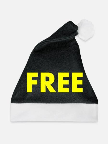 Free - Weihnachtsmütze - Schwarz/Weiß