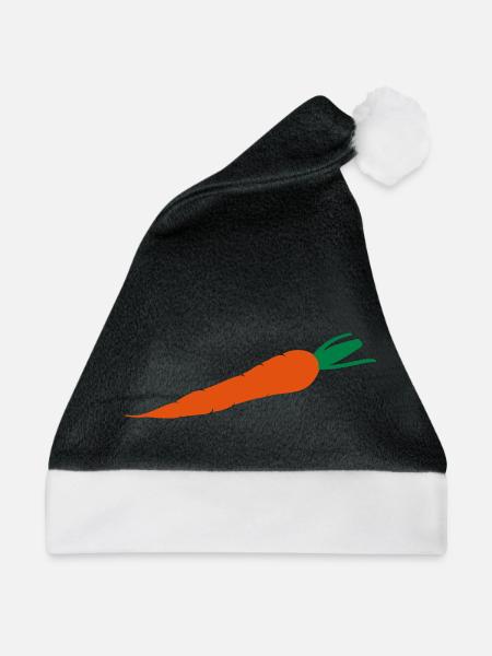Karotte - Weihnachtsmütze - Schwarz/Weiß