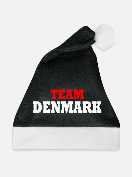 Team denmark - Weihnachtsmütze - Schwarz/Weiß - Vorne