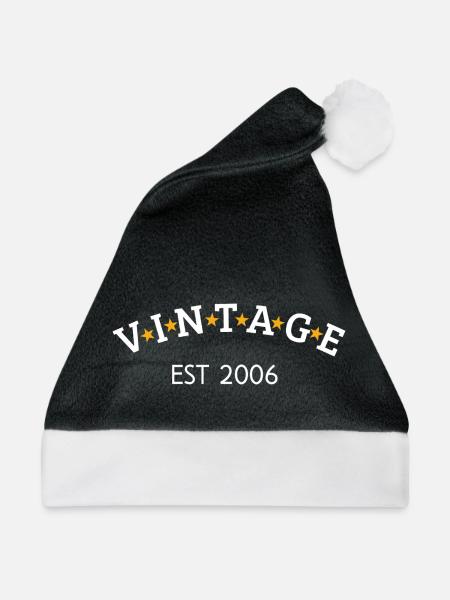 Jahrgang ist 2006 - Weihnachtsmütze - Schwarz/Weiß