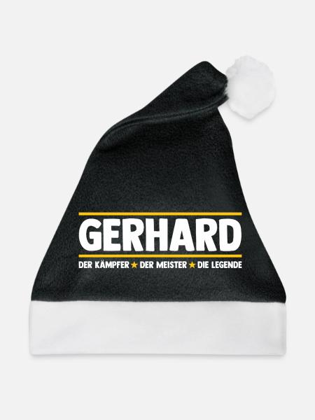 Gerhard - Weihnachtsmütze - Schwarz/Weiß