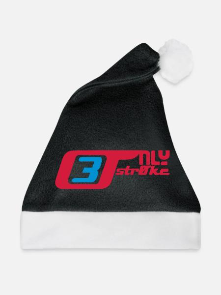 only3stroke - Weihnachtsmütze - Schwarz/Weiß
