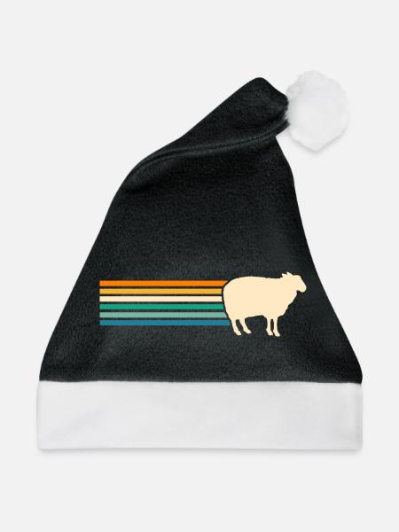 Schäfer Schaf - Weihnachtsmütze - Schwarz/Weiß