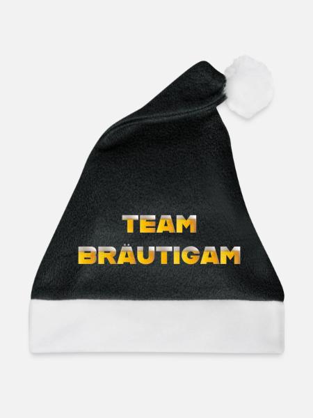 Team Bräutigam - Weihnachtsmütze - Schwarz/Weiß