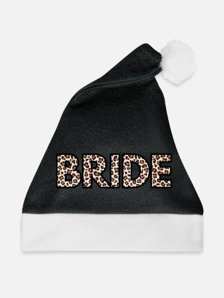 Leoparden-Armband - Weihnachtsmütze - Schwarz/Weiß