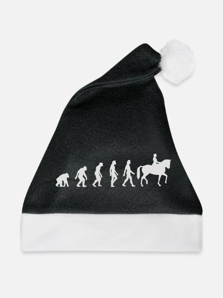 Die Evolution des Reitens - Weihnachtsmütze - Schwarz/Weiß