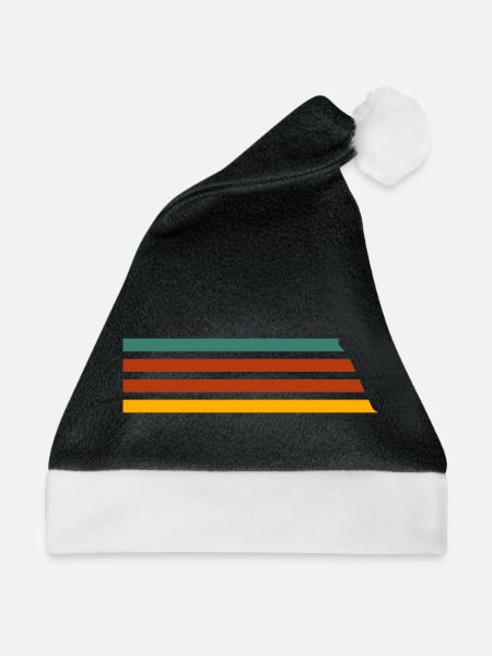 Streifen - Weihnachtsmütze - Schwarz/Weiß